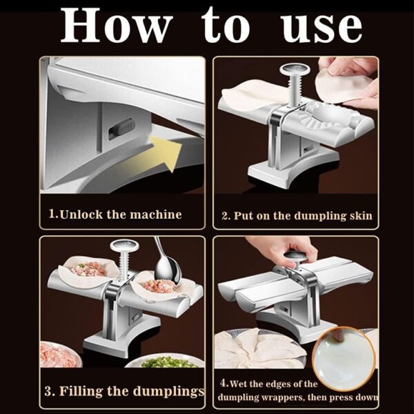 Double Head Automatic Dumpling Maker Mould Machine (STY-2390026) - Image 3