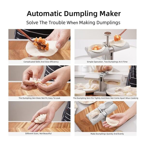 Double Head Automatic Dumpling Maker Mould Machine (STY-2390026) - Image 6