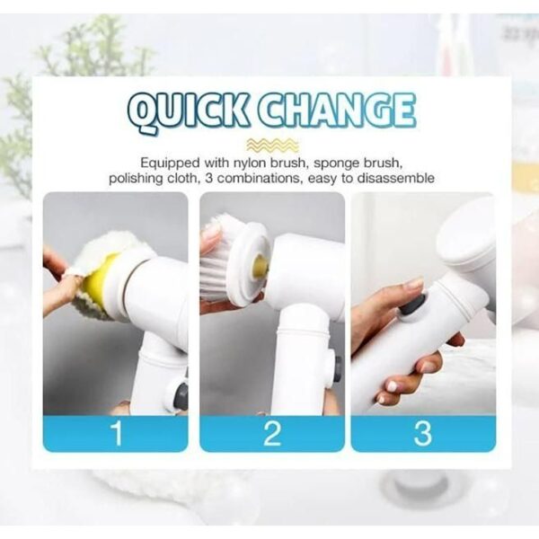 Electric Cleaning Brush - Handheld Cordless Electric Cleaning Brush (KDB-2340809) - Image 5