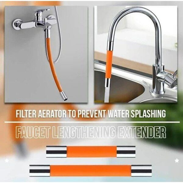 360 Degree Flexible Faucet Extension Hose Silicone Tube - Image 5