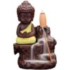 Incense Holder Handcrafted Meditation Monk Buddha Smoke Backflow Cone
