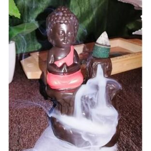 Incense Holder Meditation Monk Buddha