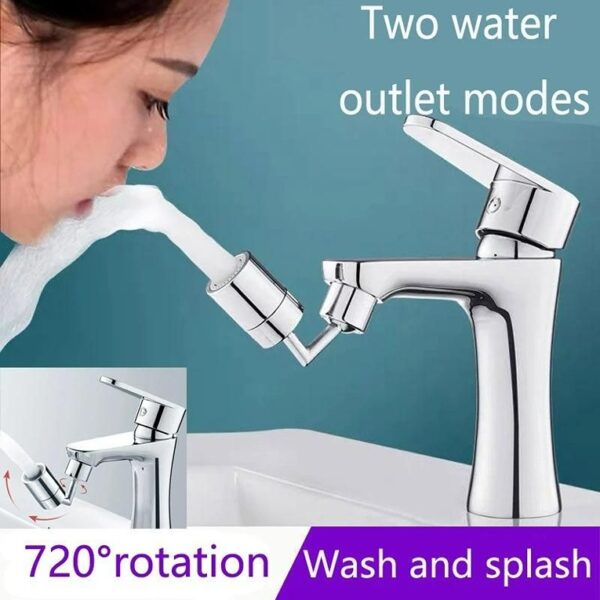 Faucet Sprayer Head 720° Rotatable Splash Filter Flexible Bathroom Tap Extender (KDB-2320721)