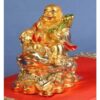 Laughing Buddha on Dragon for Good Fortune, Luck, Heath, Wealth, and Prosperity - 8 cm