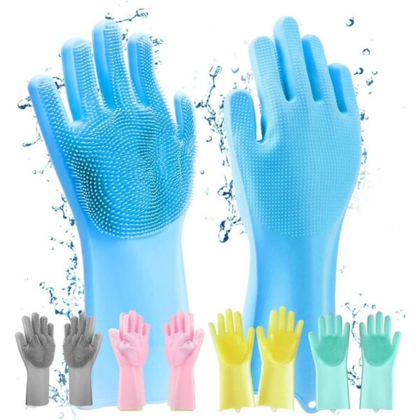 Magic Silicone Dish Washing Gloves - Image 3