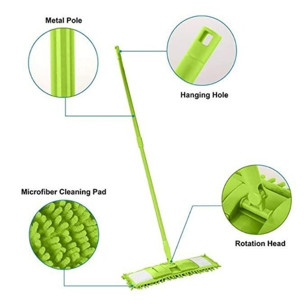 Microfiber Cleaning Mop with Telescopic Long Handle (KDB-2317969) - Image 3