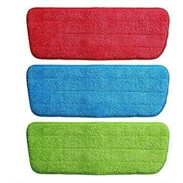 Mop Pads Heads - Microfiber Flat Pros Reusable Spray Mop Replacement Pads Heads for Wet/Dry Mops (Set of 3) (KDB-1711837) - Image 5