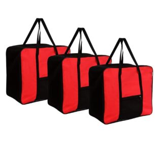 Oxford Fabric Big Underbed Storage Bag Set (Red)