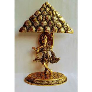Krishna Idol with Goverdhan Parvat on Finger Statue Sculpture