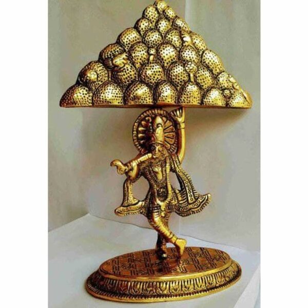 Krishna Idol with Goverdhan Parvat Showpiece
