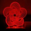 Ring Flower LED 3D Illusion Night Lamp