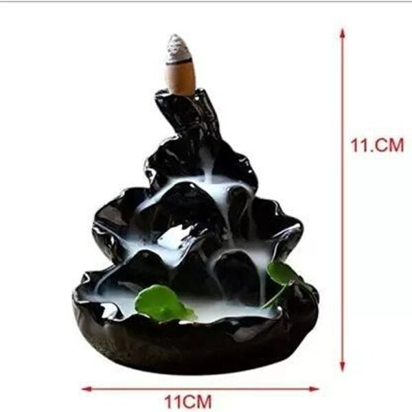 Smoke Mountain Backflow Incense Burner with 10 Smoke Backflow Incense Cone - 12 cm (STY-2296341) - Image 3