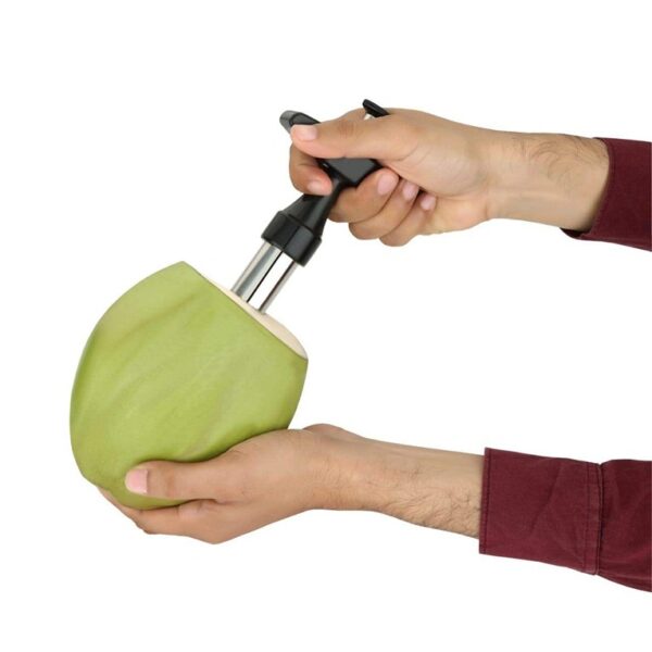 Stainless Steel Coconut Opener Tool with Comfortable Grip (STY-2948) - Image 5