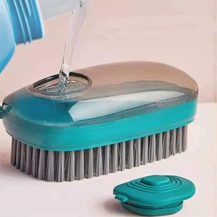 Super Comfy Washing Cleaning Laundry Brush Clothes Shoes Pot Scrubbing Brush Liquid Addition Removes Stain Dirt Easy to Grip