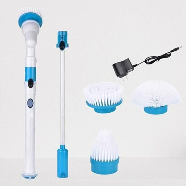 Surface Cleaner - Rotating Electric 360 Cordless Bathtub & Tile Scrubber with 3 Replaceable Cleaning Brush Heads (KDB-2303757)