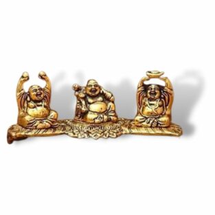 Three Laughing Buddha Set Decor - Feng Shui Showpiece