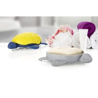 Soap Dish - Tortoise Shape Storage Soap Bath Strainer Cover Plastic