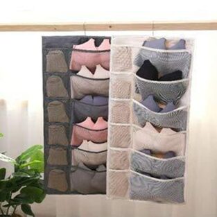 Transparent Multifunctional Double Sided Space Saver Wardrobe Closet Organizer For Socks Bra Panties