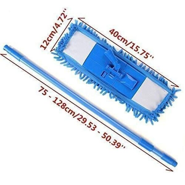 Microfiber Floor Cleaning Mop with Telescopic Long Handle Dry Mop (KDB-1443808) - Image 2