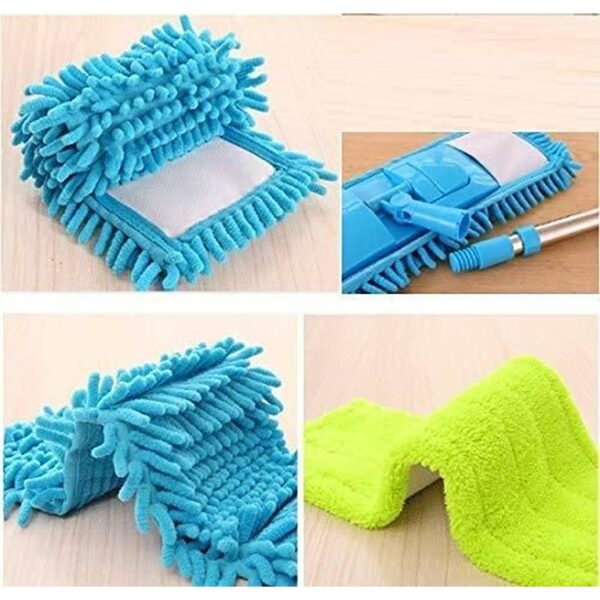 Microfiber Floor Cleaning Mop with Telescopic Long Handle Dry Mop (KDB-1443808) - Image 5