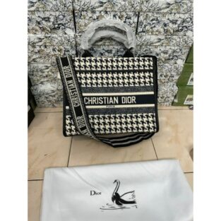 Christian Dior Bag Mini Tote with Dust Bag, Thousand Bridlattice