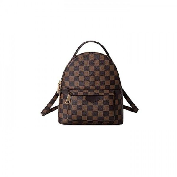 Brown Louis Vuitton Bag Checker Mini Backpack 26