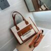 Burberry Handbag canvas freya tote bag with OG Box