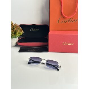 Cartier Sunglasses For Men Sliver Blue