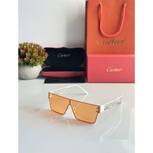 Cartier Sunglasses For Men White Orange