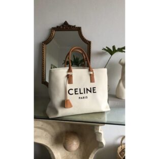Celine Paris Bag Tote With Dust Bag (Brown) 697