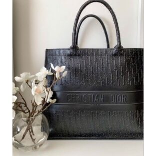 Christian Dior Handbag Tote With Dust Bag (Black) (S2)