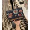 Coach Bag Signature C & Floral Embroidery Klare Shoulder Bag 709