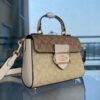 Coach Handbag Morgan Top Handle Satchel In Color Block Signature Bag With Box & Dust Bag & Sling Belt