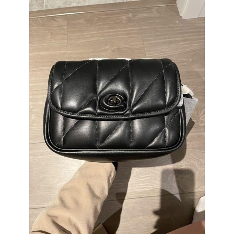 Coach Handbag Pillow Madison Shoulder Off Black Bag With OG Box