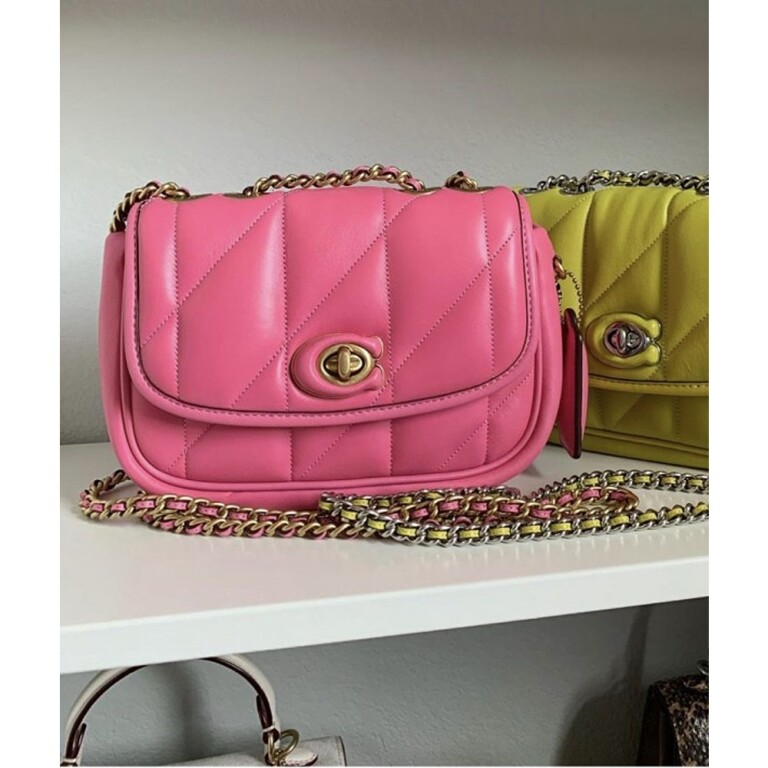 Coach Handbag Pillow Madison Shoulder Off Pink Bag With OG Box
