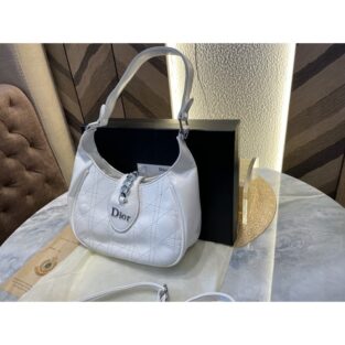 Dior Handbag 105 White Sling With Box and Dust Bag