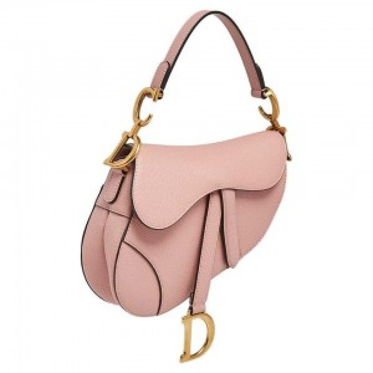 Dior Handbag Saddle With OG Box and Dust Bag (Pink 1883) (S2)