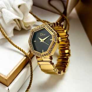 Dior Watch For Lady Golden Chain