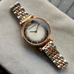 Emporio Armani Watch For Lady Round Dial