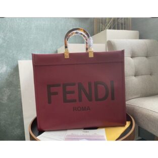 Fendi Handbag Roma Plain Ladies Trendy Leather 575