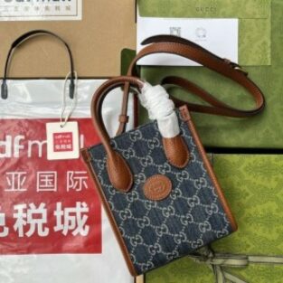 Gucci Handbag Mini Tote With Box Dust Bag (S9)