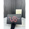 Gucci Handbag Supreme Pouch Snake Print With OG Box and Dust Bag (Black)