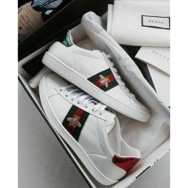 Gucci Sneaker Bee White Premium With Full Accessories Men Shoes