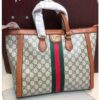 Gucci varsatile tote bag yellow brown with dust bag a0703