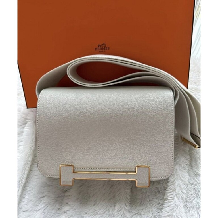 Hermes Geta Bag White Premium With Box (HM-1065)