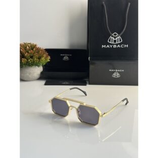 Hexagon Gold Black Maybach Sunglasses For Men