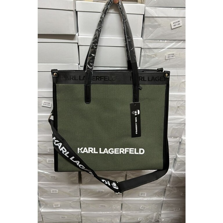 Karl Handbag Lagerfeld Casab Tote With Dust Bag (Green)