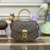 LV louis Vuitton Handbag Tilsitt Bag Brown Red 36