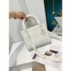 Dior Bag Lady My ABC CHRISTIAN DIOR Printed Bag With OG Box With Dust Bag & Extra Shoulder Strap (White D - 350)