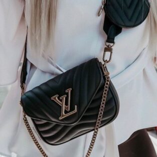 Louis Vuitton Bag New Wave Pochette Black With OG Ribbon Box 2025